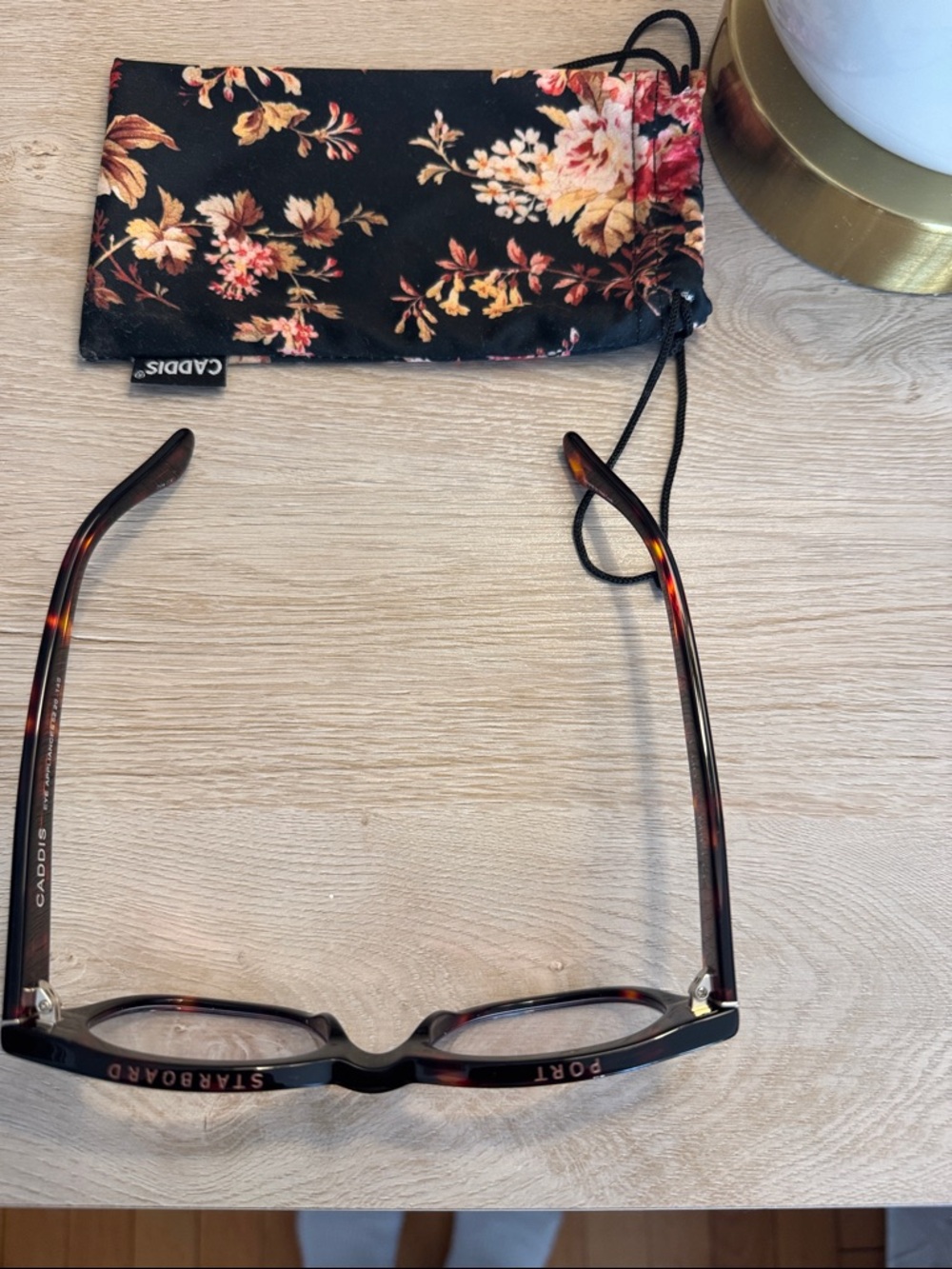 Caddis Classic Tortoiseshell Women's Square Glasses - Picture 2 of 3